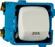 HPM Excel 20A Double Pole Switch Mechanism White