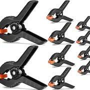 Spring Clamps 10pcs Nylon Clips - Toggle A Clamp Clip Tips DIY Tool Set for Photography Studio Plate DIY Lighting Background Woodworking Gluing (5 X 2 inch And 5 X 3 inch)