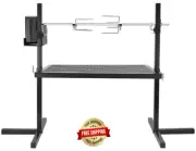 Parrillas Asador De Carbon Para Asar Carne Portatil Acero Inoxidable 29 Pulgadas