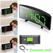 Digital Clock LED Display Desk Table Temperature Alarm Time Modern Home Decor_.