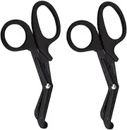 QYINXIU 2 PCS Bandage Scissors Trauma Shears, 7" Medical Scissors, Fluoride Coated Non-Stick Blades Stainless Steel Shears For Nursing Students, Doctor, Nurses