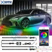 Music Bluetooth APP Control Strip RGB LED Car Underglow Light 25"x37" For Lexus