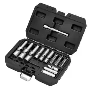 Thin Wall PSG Glow Plug Socket Set, 3/8" and 1/4" Sq. Dr. (18 Piece)