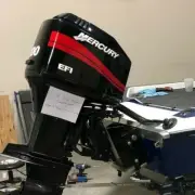 Mercury Optimax EFI Outboard Saltwater Decal Kit 25 - 250 HP RED MARINE VINYL