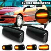 2x Dynamic Flowing LED Side Marker Turn Signal Light FOR Peugeot 106 306 406 806