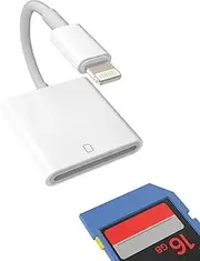 SD Card Reader for iPhone Camera Memory Apple MFI Certified Lightning Adapter Accessories Photo Photography Viewer Adaptador for 14 13 12 11 Pro Max X Xs Xr 8 7 6 Plus Se Ipad Air Mini 2018 2019 2020