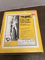 Lone River Nylon Waders Mens Large Super Tough Feather-Lite Model 639 Vintage Nw