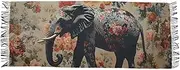 [AIXIWAWA] Floral Elephant Women's Pashminas Scarf, Shawls Wrap Lightwight Tassel for Evening Dress Dinner Party, Multicolor