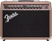 Fender Acoustasonic 40, Combo Guitar Amp, 40W, Suitable for Acoustic, Electric Guitar & Microphone, Brown/Black