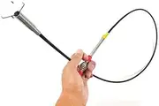 Flexible Grabber Claw Pick Up Reacher Tool with 4 Claws Bendable Hose Pickup Reaching Assist Tool for Litter Pick, Home Sink, Drains, Toilet (63inch)