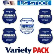 Home Security Sticker Window Decals signs For Brinks Alarm System Waterproof Lot