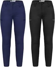 [Bad Workwear] Women's Flex Hypermove Work Jeggings | Skinny Fit Work Pants | Durable Womens Pants | Lightweight & Breathable Work Pants for Women | Womens Activewear