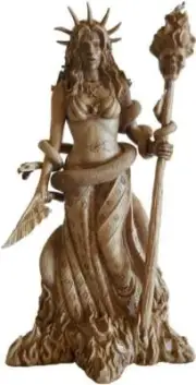 HECATE STATUE Greek Goddess Titan 10-1/2" - MAGIC NIGHT SPIRITS WITCHCRAFT