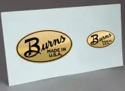 2 BURNS WATER SLIDE DECAL FOR RADIO SPEAKER DRIVER HORN