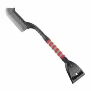 27 Inches Snow Brush and Detachable Ice Scraper with Ergonomic Foam Grip for Cars, Trucks, SUVs (Heavy Duty ABS, PVC Brush)