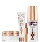 Charlotte Tilbury 4 Pc Travel Set Magic Cream, Spray, Body Cream, Pillow talk
