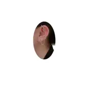 Silver Snake Ear Cuff for Women Snake Stud Ear Cuff Snake Cubic Zirconia Ear Cli