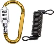 Combination Locks, 3-Digit Heavy Duty Carabiner Clips, D-Shaped Code Lock for Bicycles Security Cable Lock, Outdoor