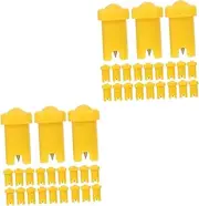 Mikinona 2sets Diy Lash Extension Kit Lash Glue Bottle Nozzle Anti-blocking Needles for Professional Home Use 100pcs*2
