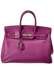 Herms Cyclamen Purple Chevre Birkin 35 PHW (Authentic Pre-Loved)