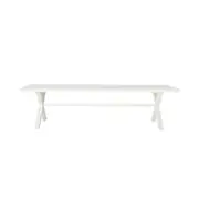 Blake Aluminium Dining Table 300cm White