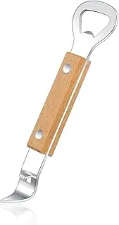 Vethwal Magnetic Can Punch Bottle Opener, Manual Stainless Steel Church Key Can Opener with Magnet for Camping and Traveling 1 Pack