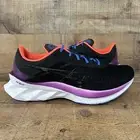 Asics Novablast Womens Size 10 Running Shoes Black Magenta Blue 1012A584-001 NEW