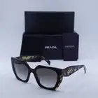 New PRADA PR15WS 3890A7 Black/Medium Tortoise/Grey Gradient 54-19-140 Sunglasses