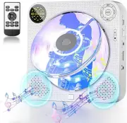 Portable CD Player with Bluetooth, Small CD Player for Wall Mounting with Speake