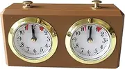 Chess Clock, Professional Mechanical Chess Timer with Timing Start Button, 6x4x2 Analogue Portable Chess Clock Timer for Chess Board International Chess
