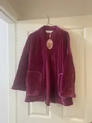 Peter Alexander Ladies Bed Jacket Red M/L