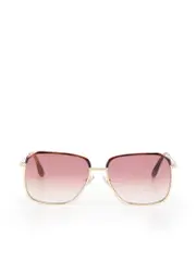 Burgundy Square Gradient Sunglasses