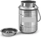 Stainless Steel Milk Pot Kitchen Milk Storage Container Home Ghee Oil Liquid Can
