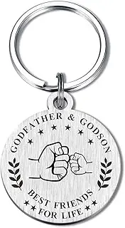 [BAZLJY] Godfather Keychain - Godfather Gifts from Godchild - Godfather Gift Ideas