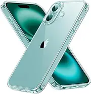 Areaphmet for iPhone 16 Plus Case Clear, [Anti-Yellowing] Crystal Clear, Shockproof Phone Bumper Cover, Anti-Scratch Clear Phone Case for iPhone 16 Plus 6.7-Inch