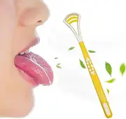 Wscwl Tongue Scraper Brush - Portable Double-Sided Tongue Brush | Safe Odor Reduce Aid, Breath Freshen Supplies for Travel, Daily Life, Hotel