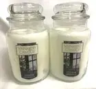 Yankee Candle (2) SURPRISE SNOWFALL Large 22 oz Jar Candles