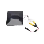 4" Sq. Ornamental Low Voltage LED Lighted Combo Post Cap -Black