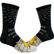 Men's Nacho Nacho Man Socks Funny Macho Nachos And Cheese Cinco De Mayo Graphic