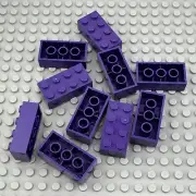 LEGO Brick - Dark Purple - 2 x 4 - QTY x10