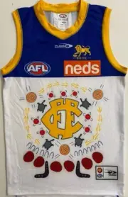 BRISBANE LIONS PLAYER ISSUED INDIGENOUS JERSEY