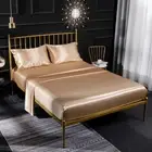 Luxury King Rayon Fitted Sheet 3/4 Pcs Sets Satin Double Fitted Bed Sheet Set