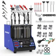 GDI Fuel Injector Cleaner Tester Ultrasonic Injector Cleaning Machine 4 cylinder