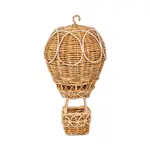 Juliska Provence Rattan Whitewash Small Hot Air Balloon Basket