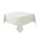 Textured Fabric Tablecloths 54 X 54 Inches Square Ivory Water Resistant Spill...