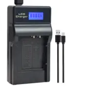 USB LCD Battery Charger for Sony NP-BK1 Type K Cybershot Bloggie DSC-W370 S750