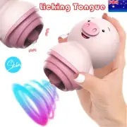 Clitoris Licking Tongue Oral Vibrator G Spot Stimulator Nipple Massager Sex Toys