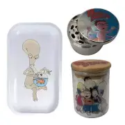 American Dad Spice Grinder, Stash Jar, Rolling Tray Set