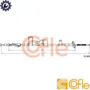 CABLE PARKING BRAKE 17.4234 FOR HONDA CR-VII N22A2 2.2L K20A4 2.0L 4cyl CR-V II