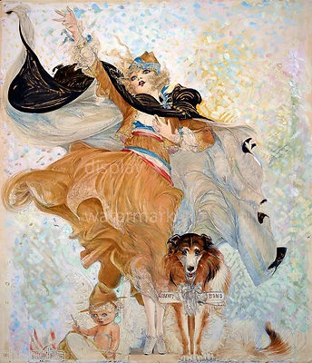 Golden Eyes With Uncle Sam a Nell Brinkley poster WWI 11" x 14'